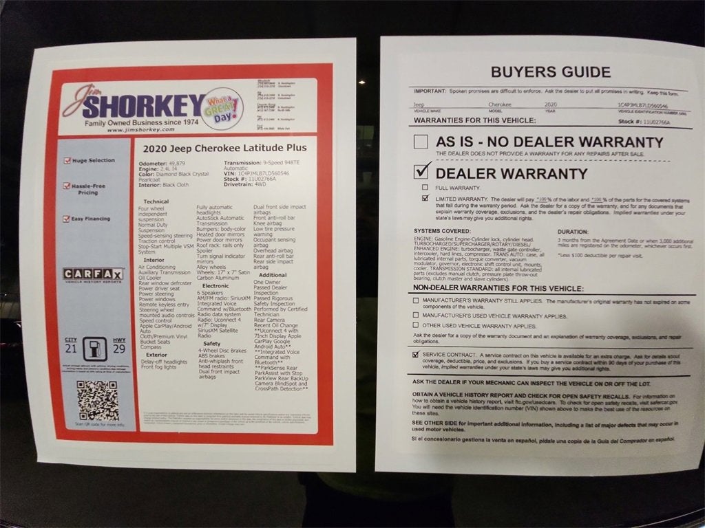 2020 Jeep Cherokee Latitude Plus