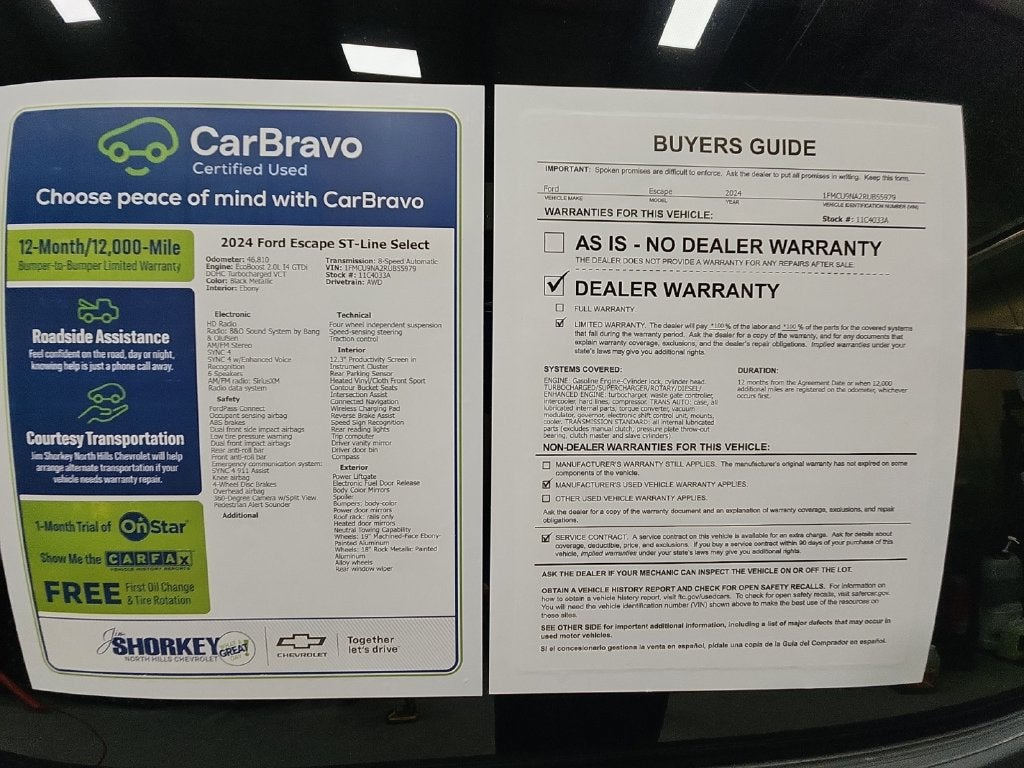 2024 Ford Escape ST-Line Select