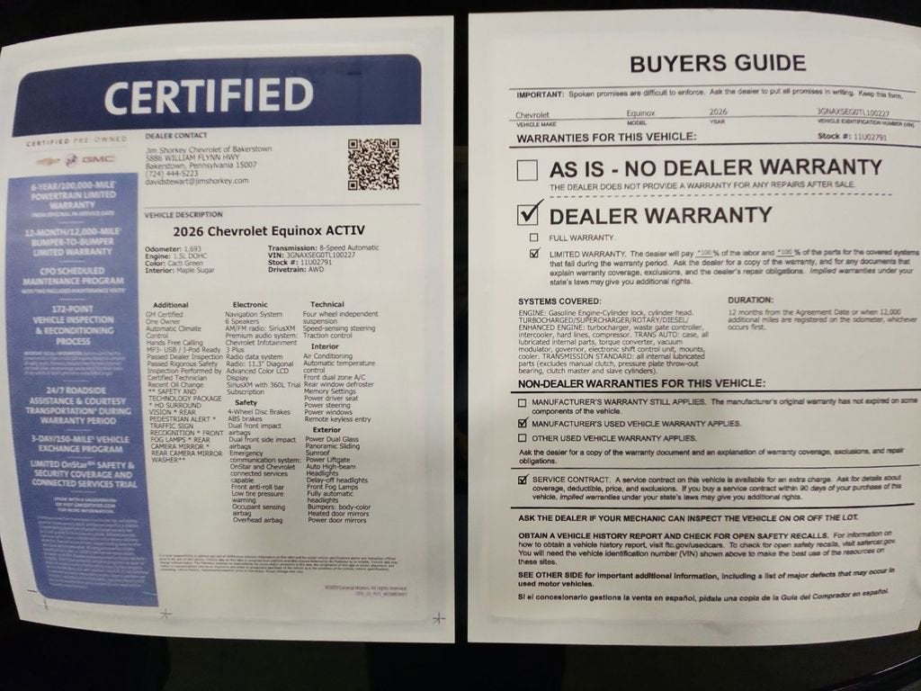 2026 Chevrolet Equinox ACTIV