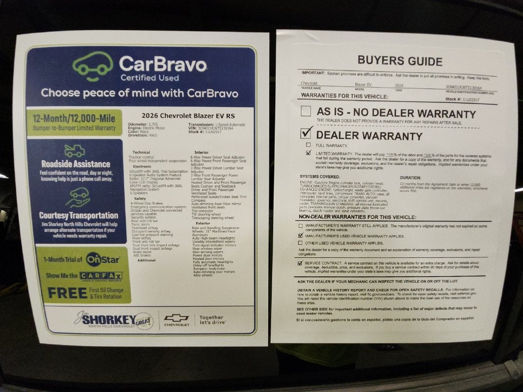 2026 Chevrolet Blazer EV RS