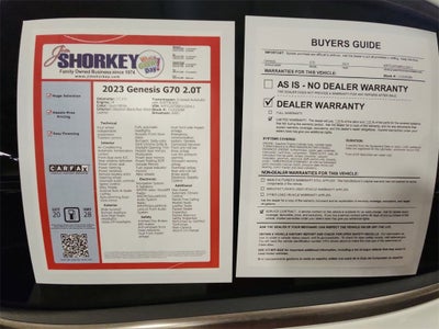 2023 Genesis G70 2.0T