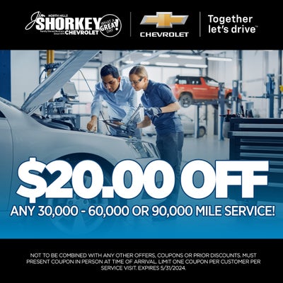 $20 OFF ANY 30,000-90,000 Service!